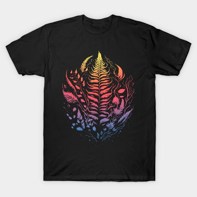 Magic Forest Fern T-Shirt by Bongonation